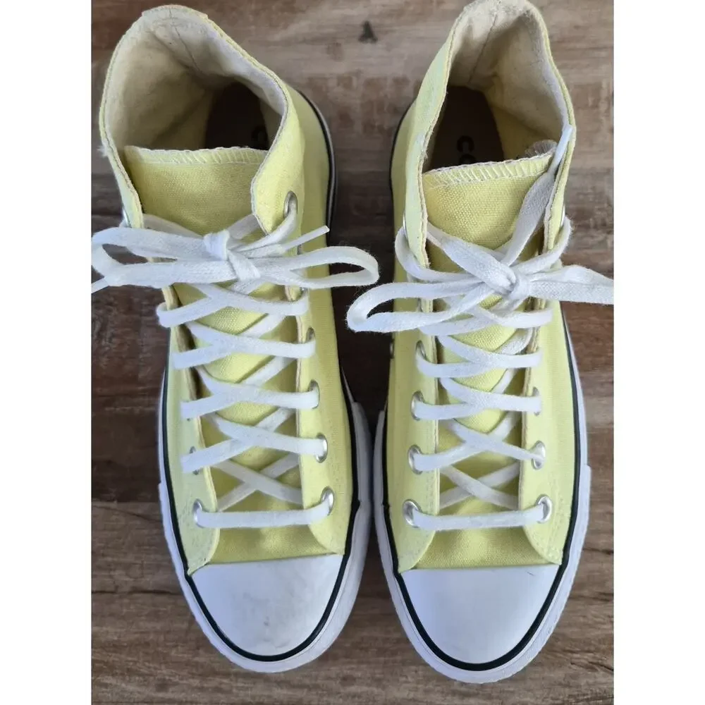 Converse Chuck Taylor All Star Lift High Top Sneakers in Light Citron Size 7